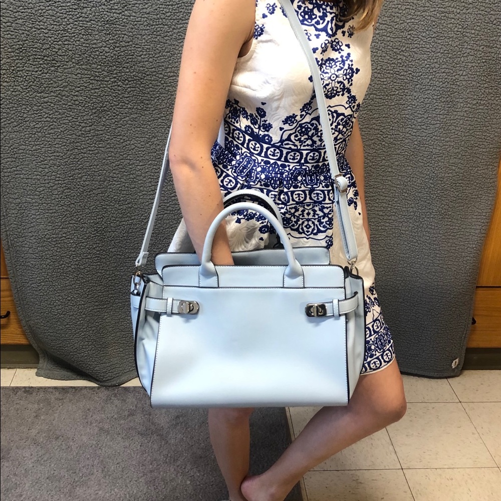 Large blue purse